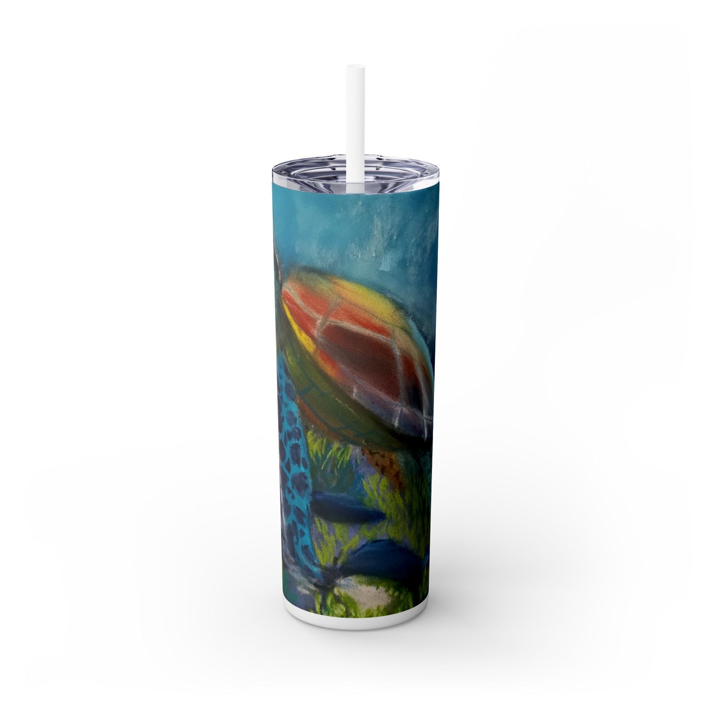 Under The Sea Skinny Tumbler with Straw, 20oz