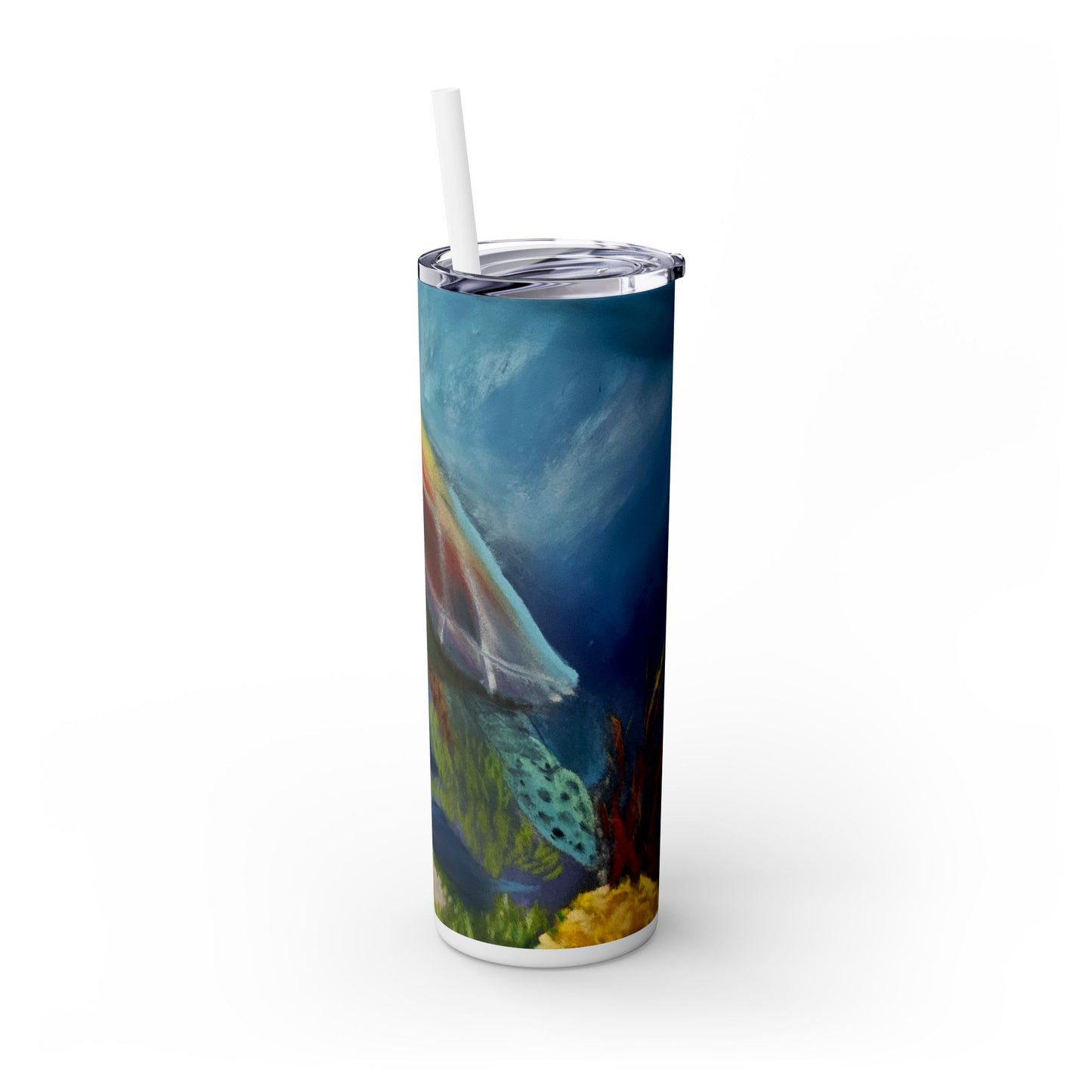 Under The Sea Skinny Tumbler with Straw, 20oz