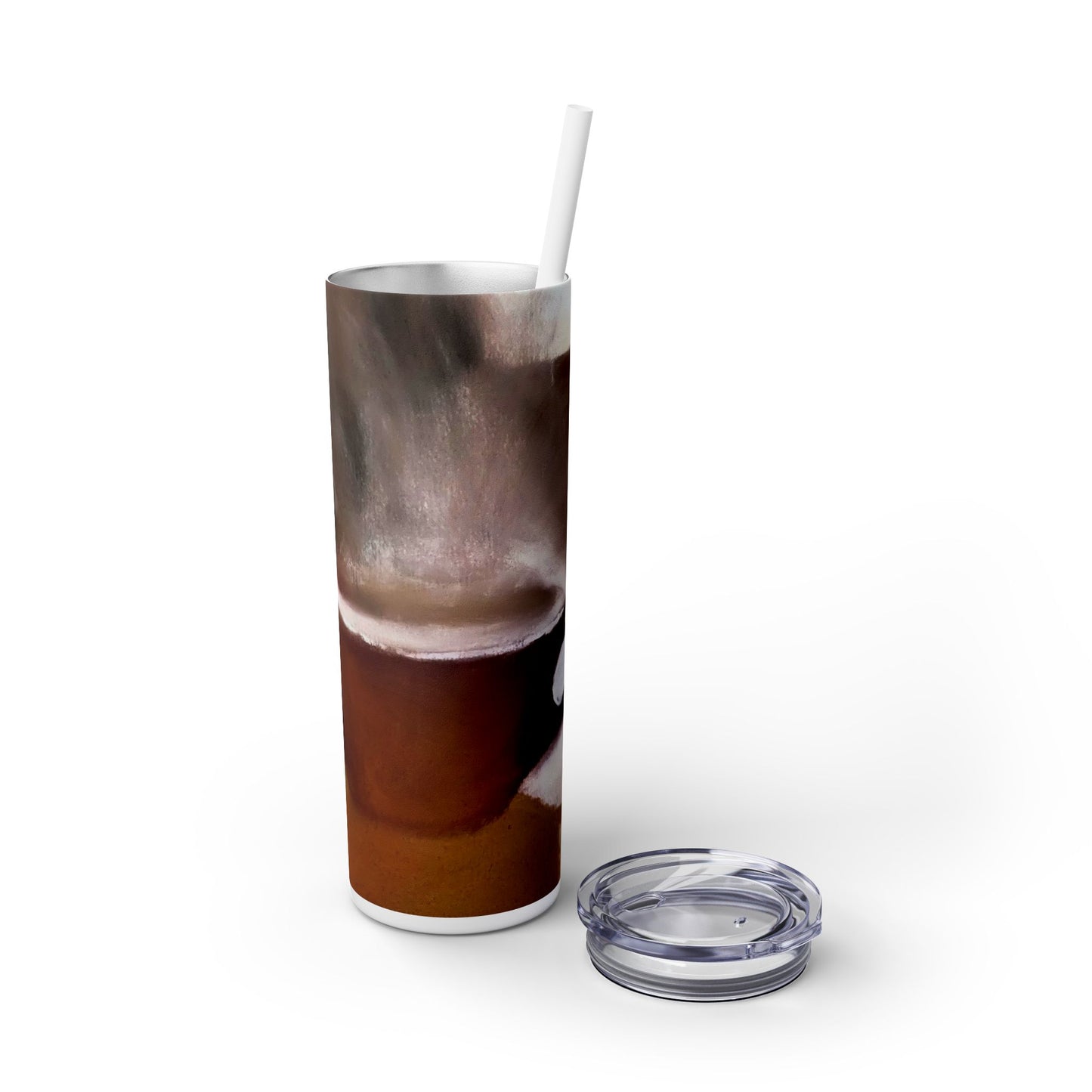 Comfy Cozy Skinny Tumbler with Straw, 20oz