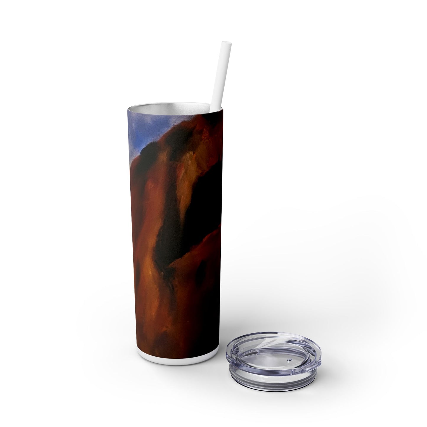 Arches Skinny Tumbler with Straw, 20oz