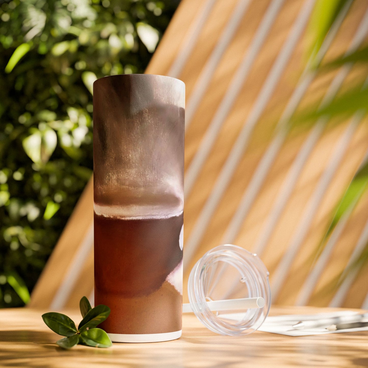 Comfy Cozy Skinny Tumbler with Straw, 20oz