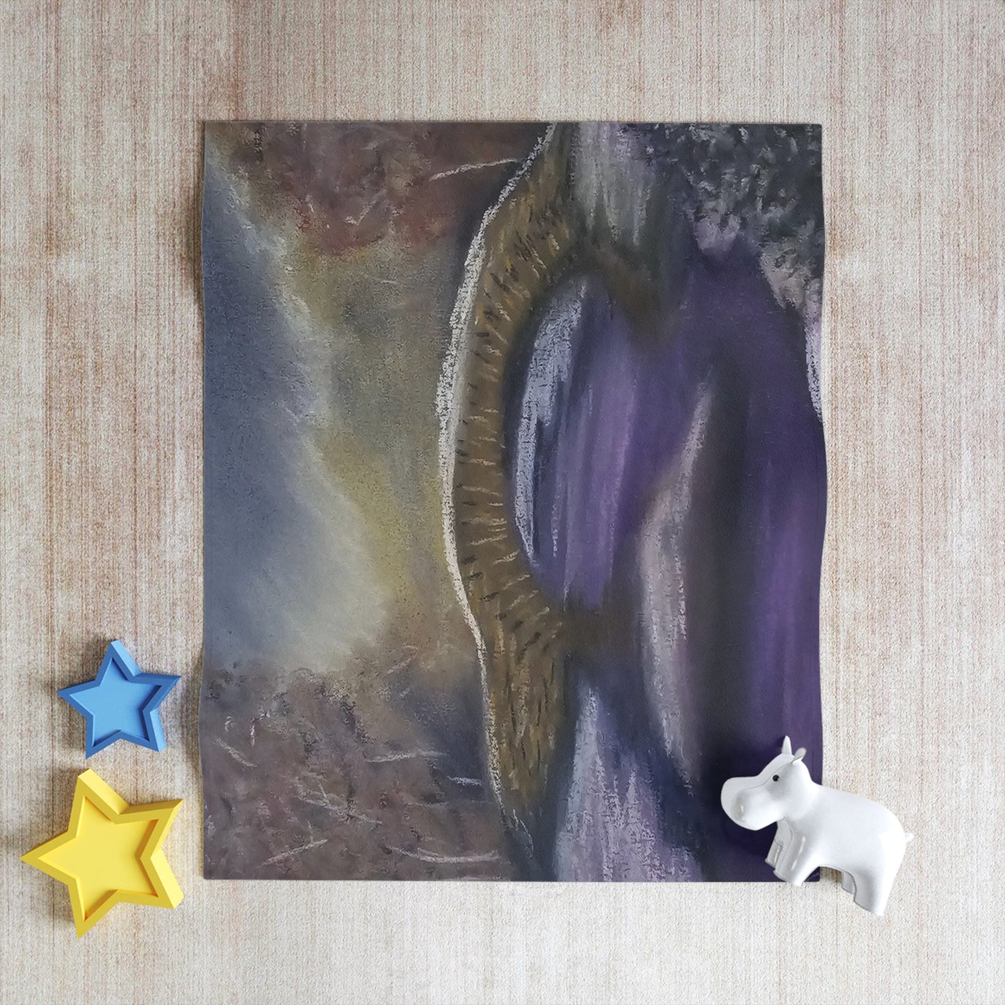 Lavendar S.now Throw Blanket