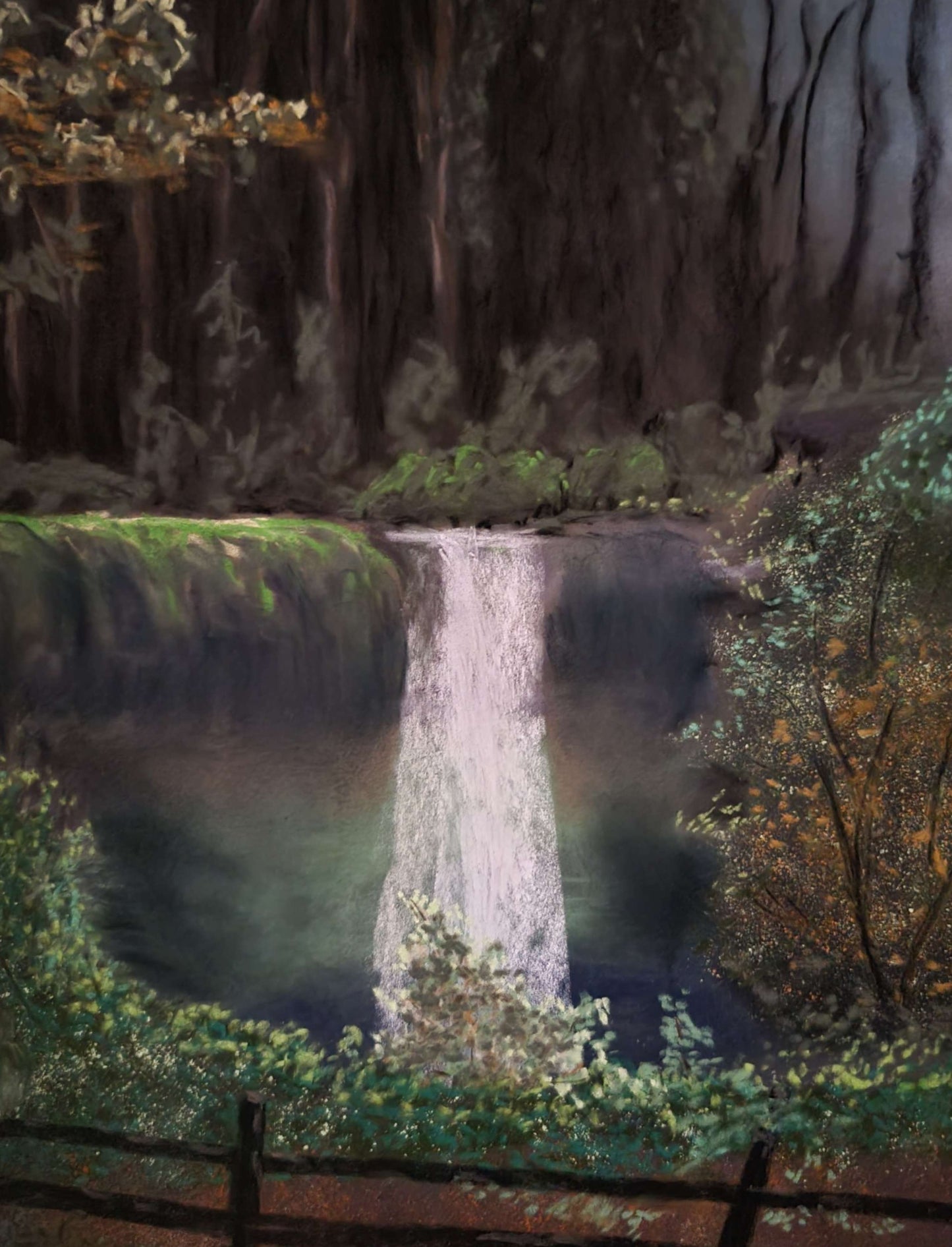 Waterfall Mistique Original Painting