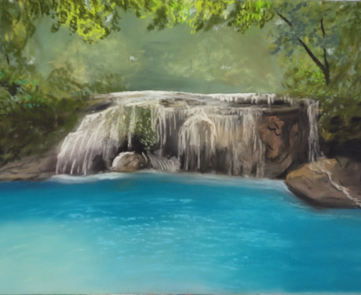 Turquoise Serenity (Original) 16x12 in.