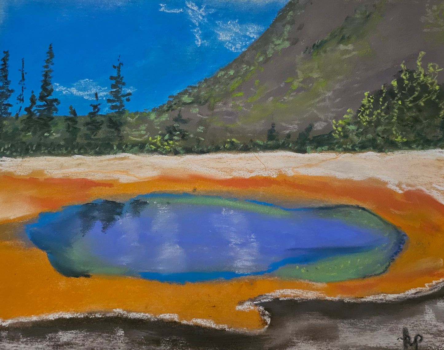 Yellowstone Thermal Pool (giclee print)