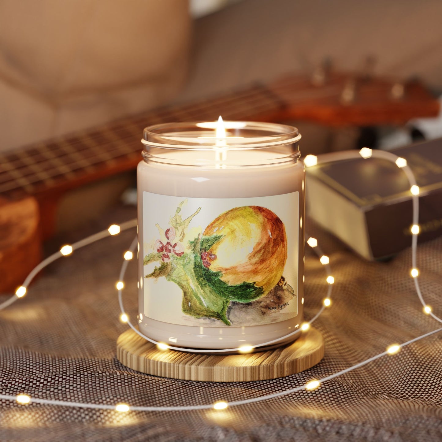 Holly Jolly Christmas Scented Soy Candle, 9oz