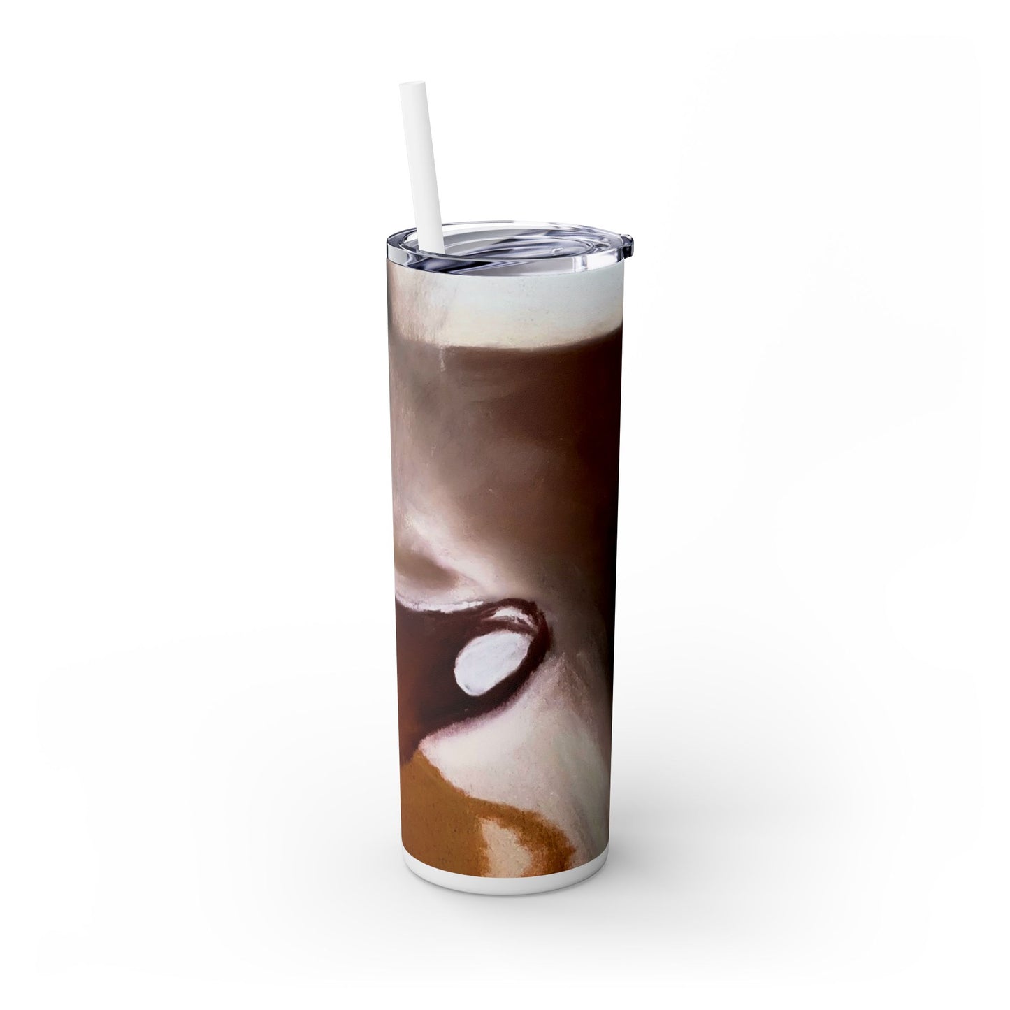 Comfy Cozy Skinny Tumbler with Straw, 20oz