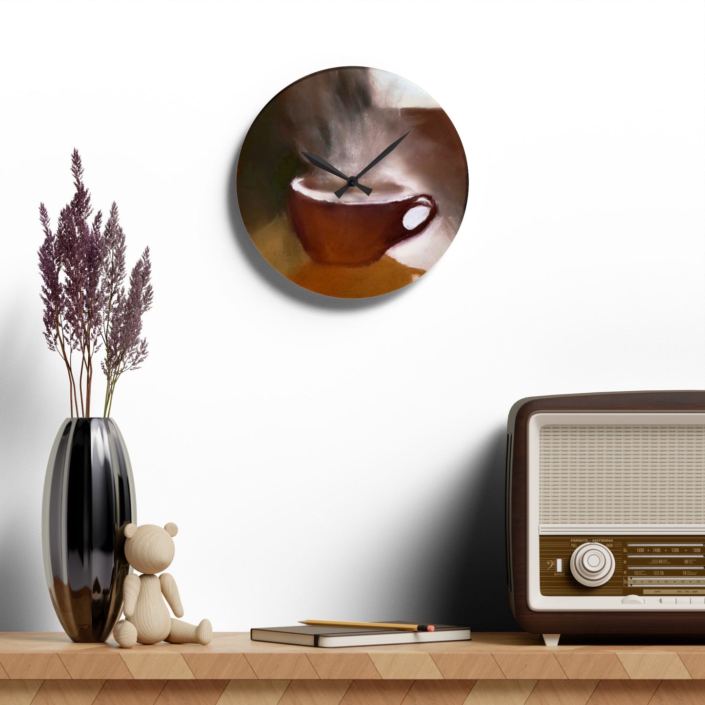 Comfy Cozy Acrylic Wall Clock