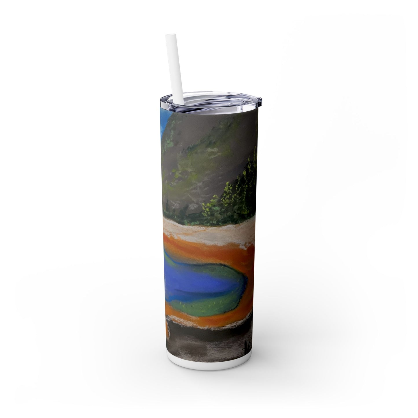 Yellowstone Skinny Tumbler with Straw, 20oz