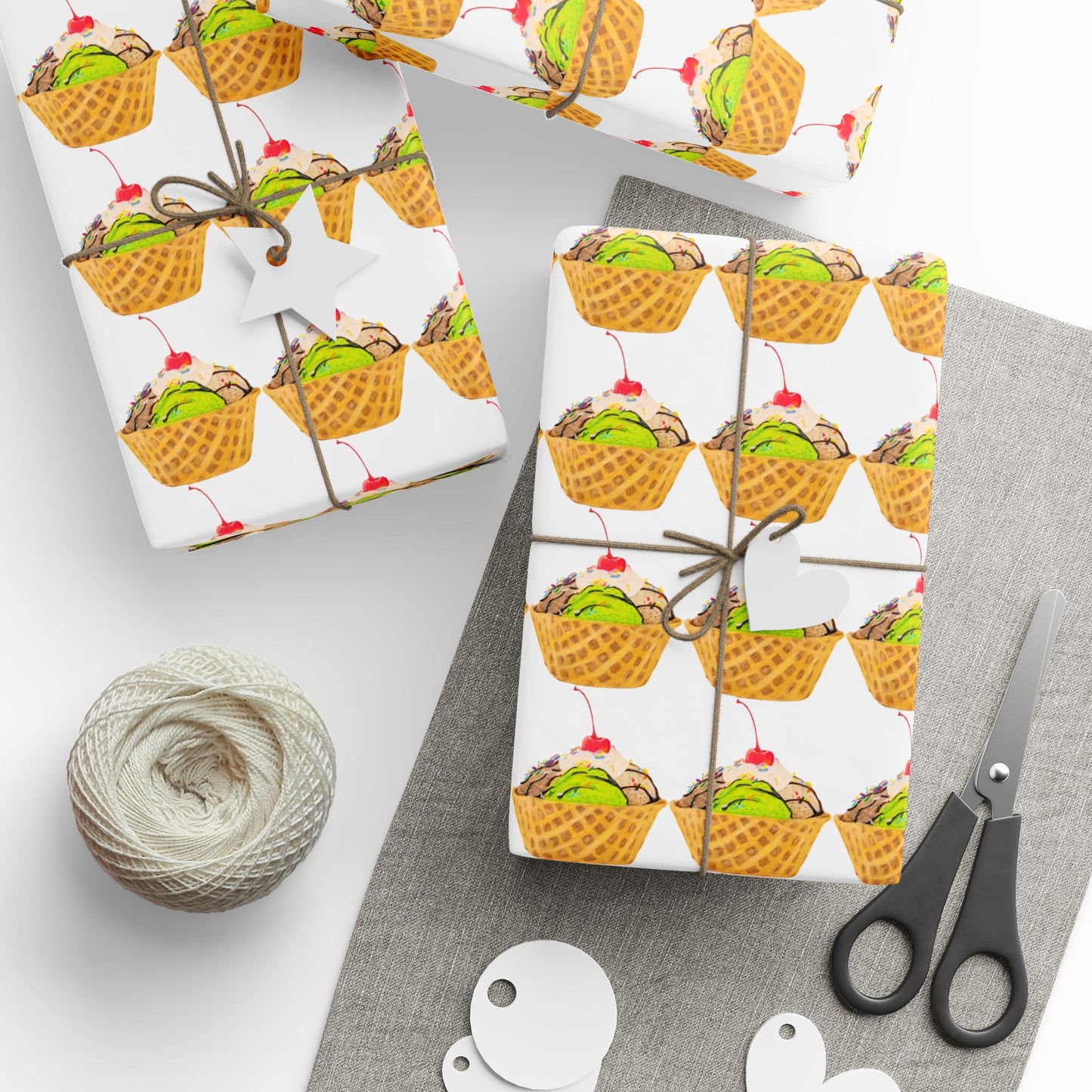 Icecream Sundae Wrapping Paper