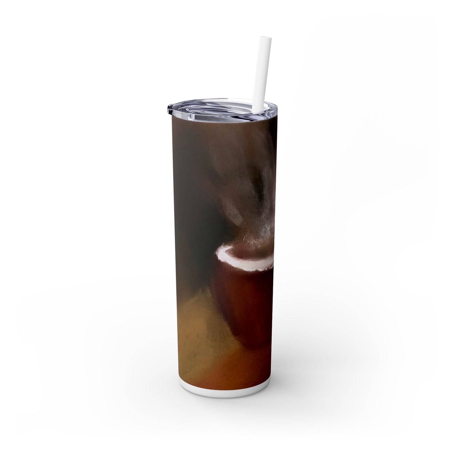 Comfy Cozy Skinny Tumbler with Straw, 20oz