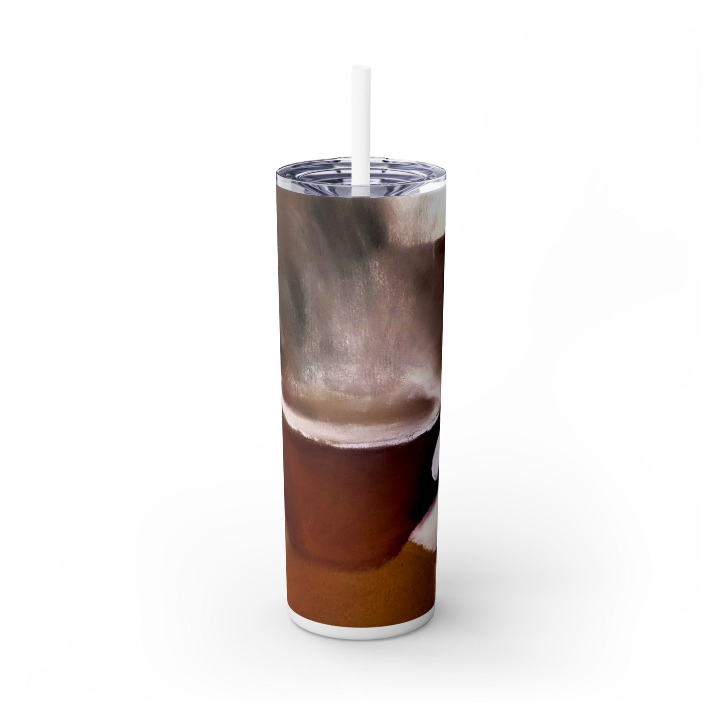 Comfy Cozy Skinny Tumbler with Straw, 20oz
