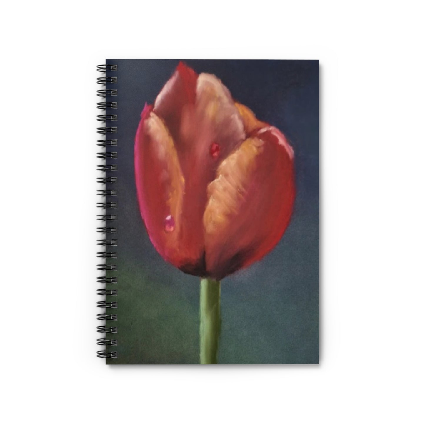 Fiery Tulip Spiral Notebook - Ruled Line