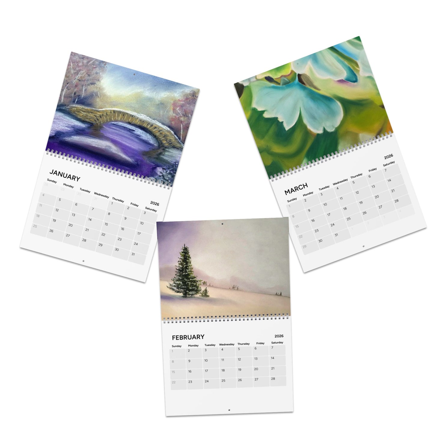 "New Year, New Dreams"  2026 Wall Calendar