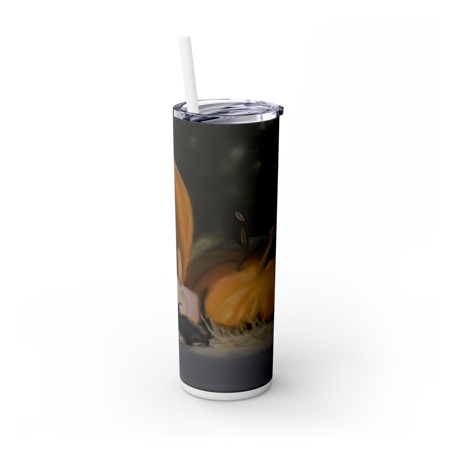 Pumpkin Patch Skinny Tumbler with Straw, 20oz