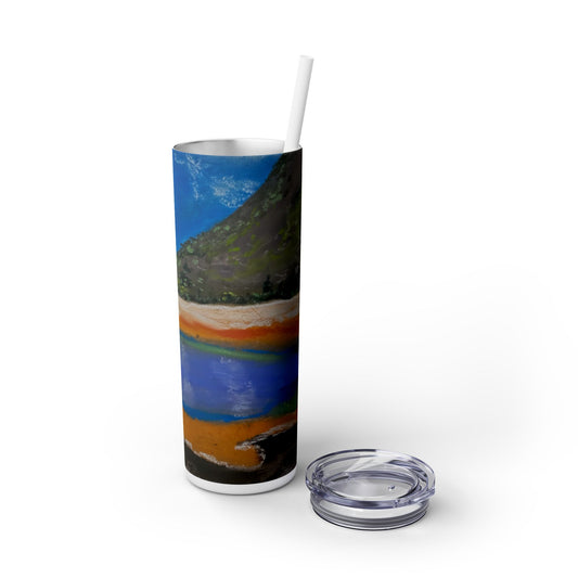 Yellowstone Skinny Tumbler with Straw, 20oz