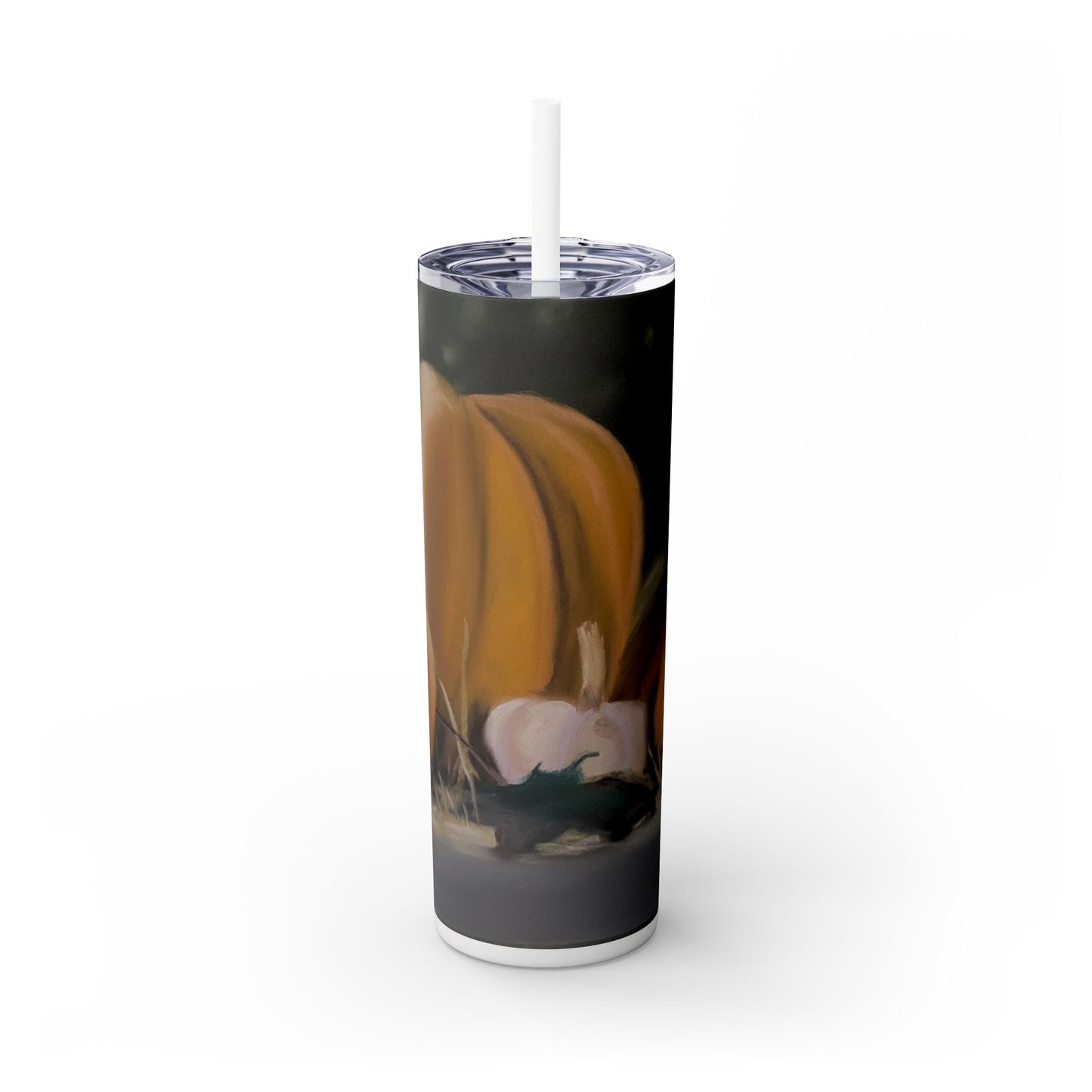 Pumpkin Patch Skinny Tumbler with Straw, 20oz