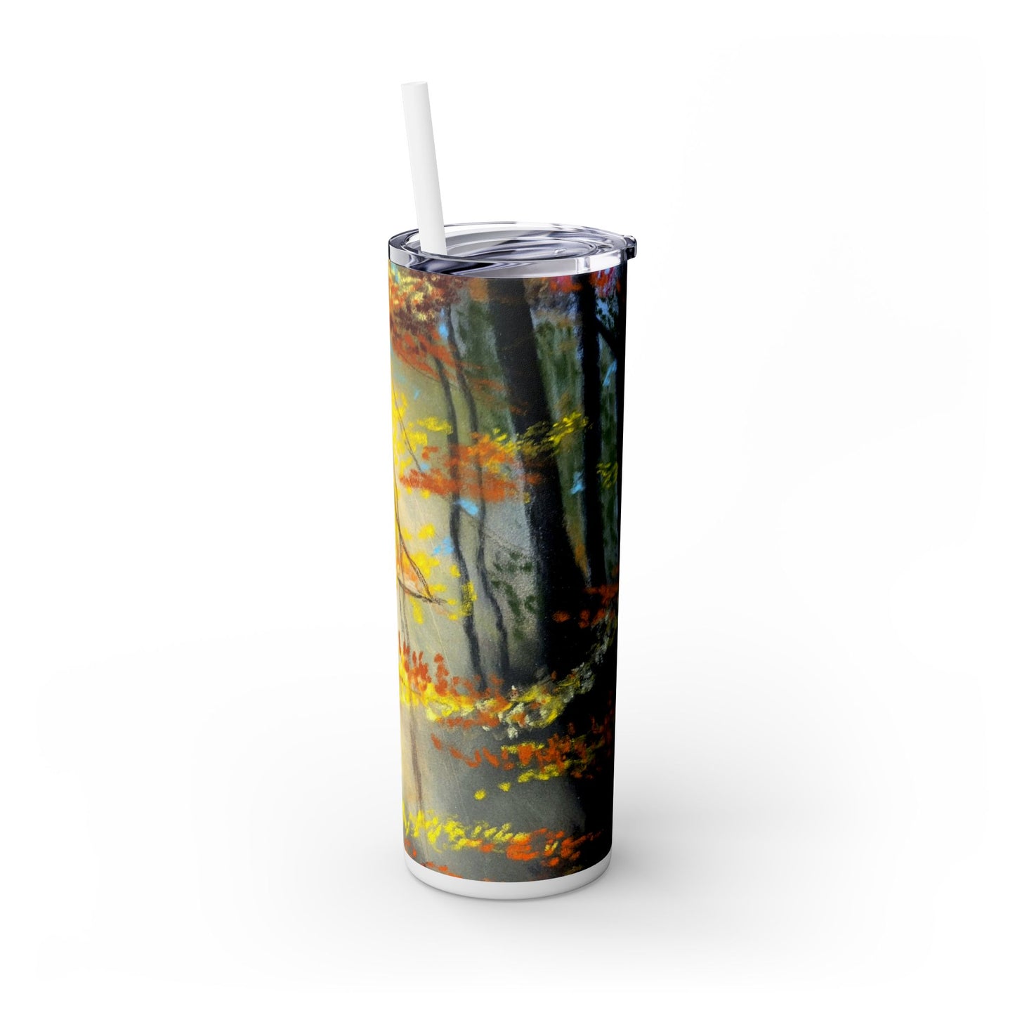 Autumn Lights Skinny Tumbler with Straw, 20oz
