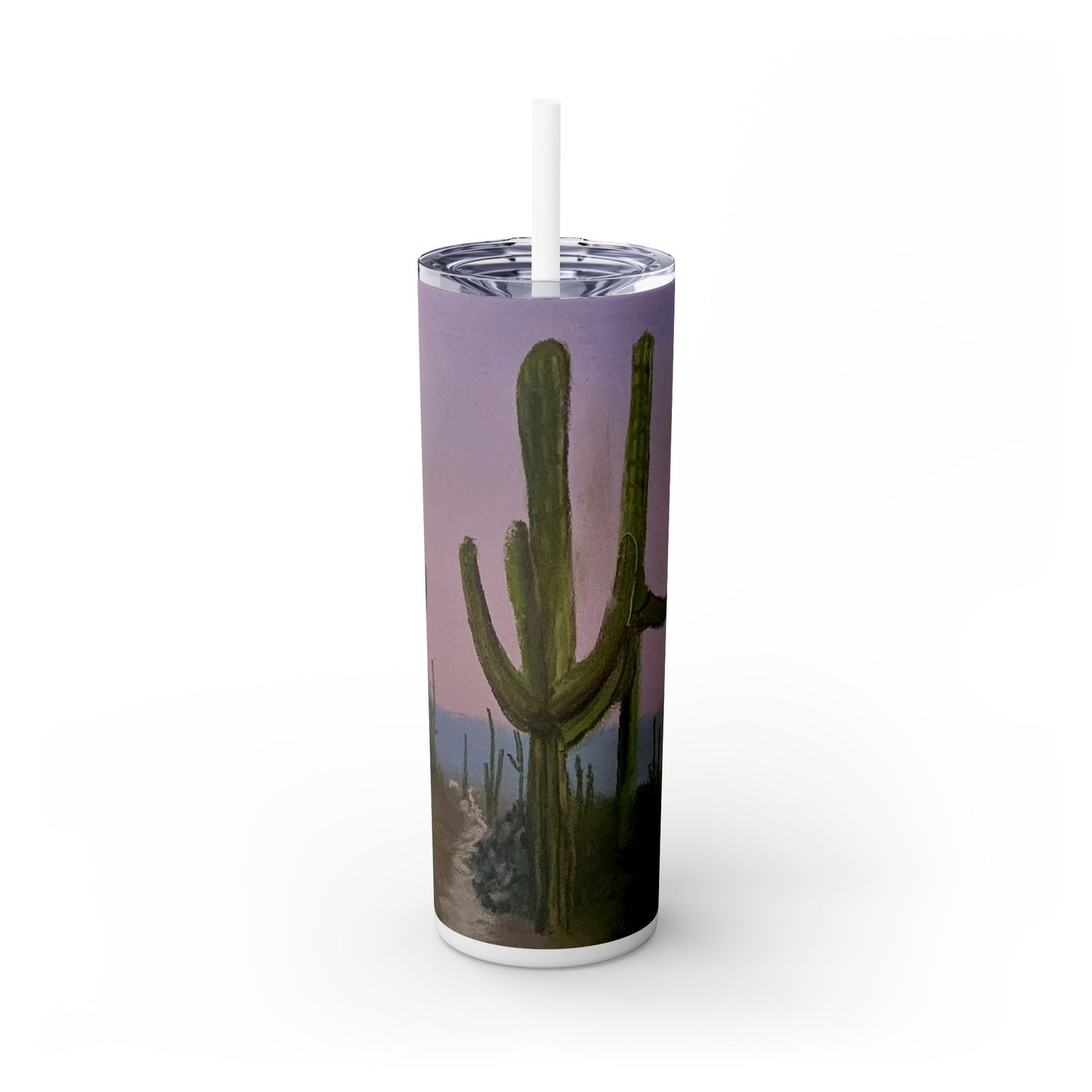 Saguaro Skinny Tumbler with Straw, 20oz