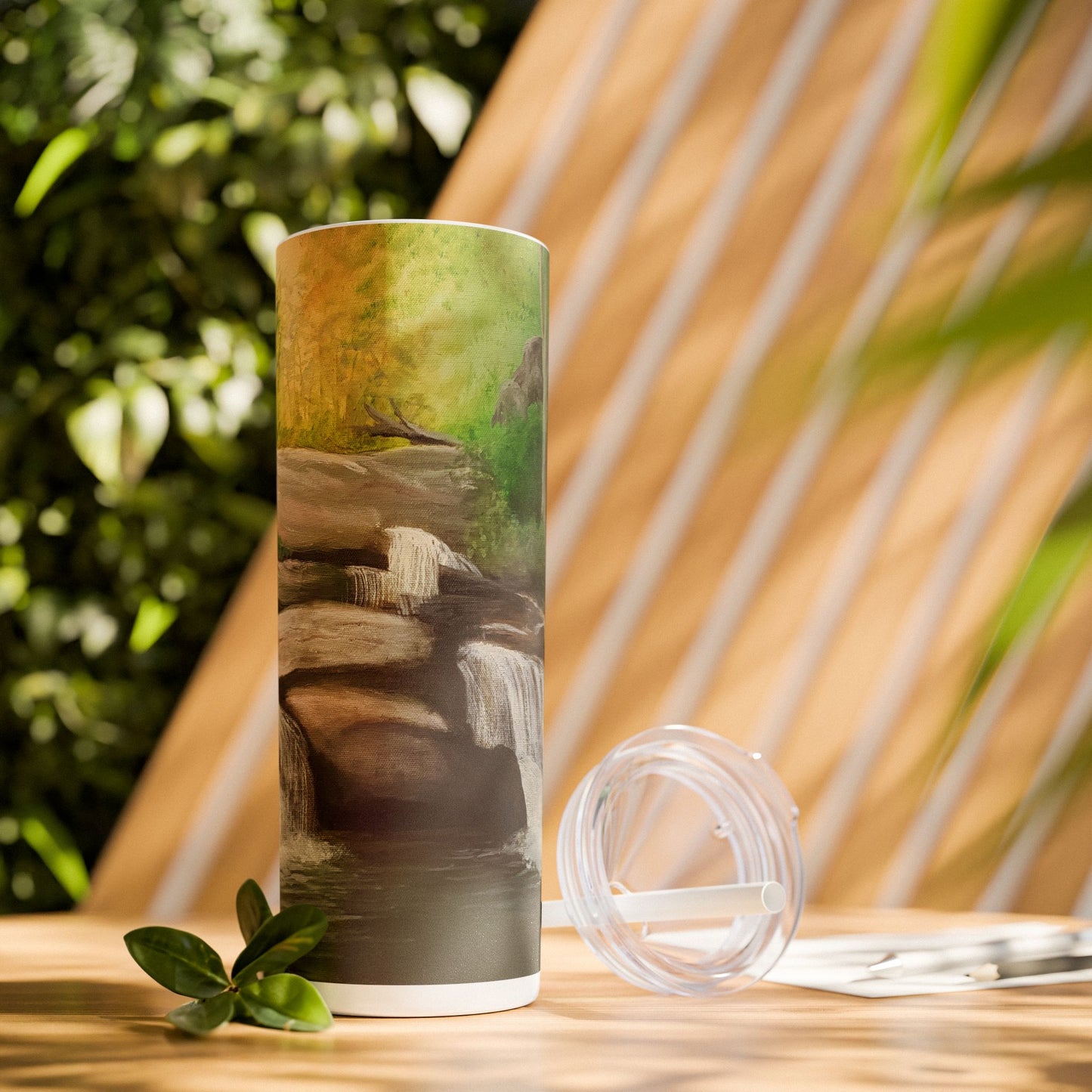 Chau Ram Falls Skinny Tumbler with Straw, 20oz
