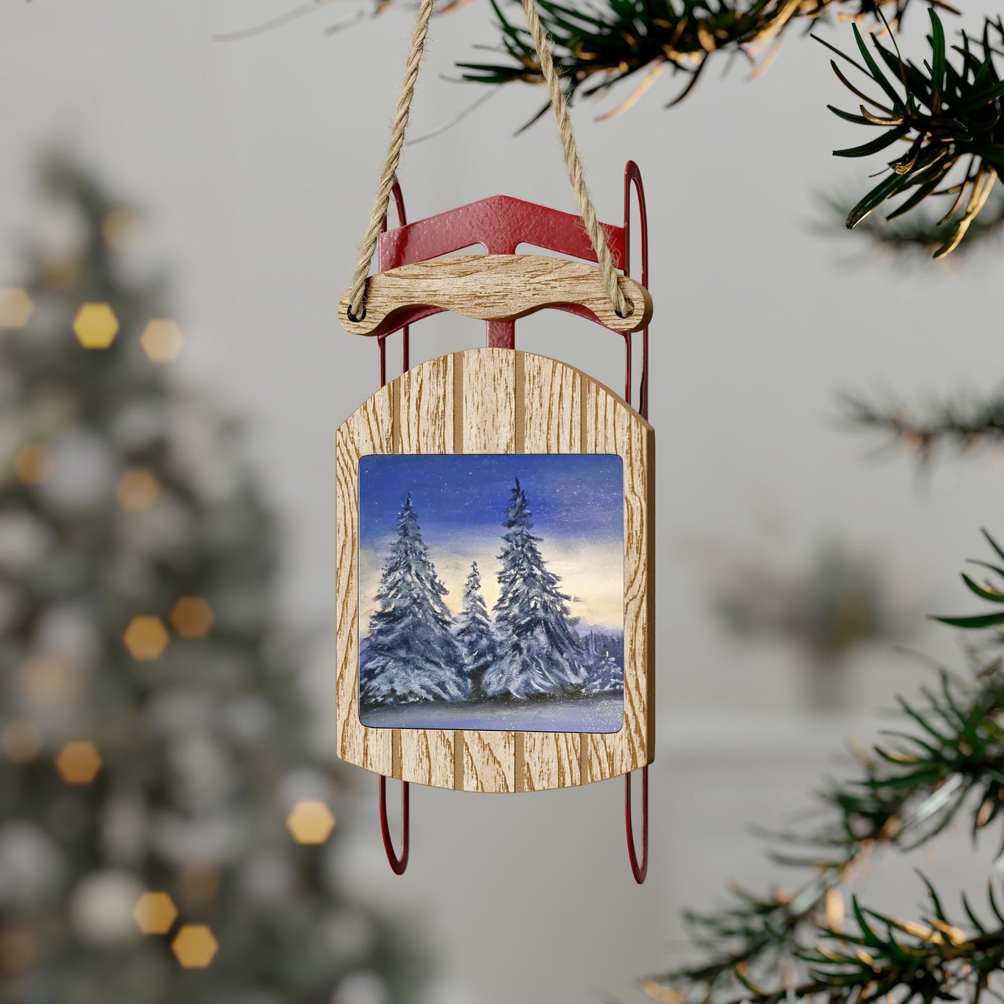 Sled Ornaments