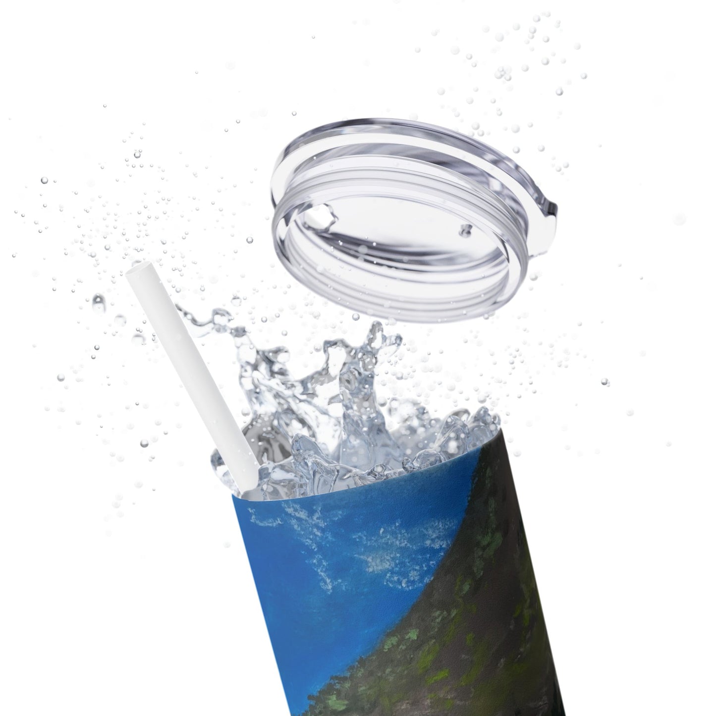 Yellowstone Skinny Tumbler with Straw, 20oz