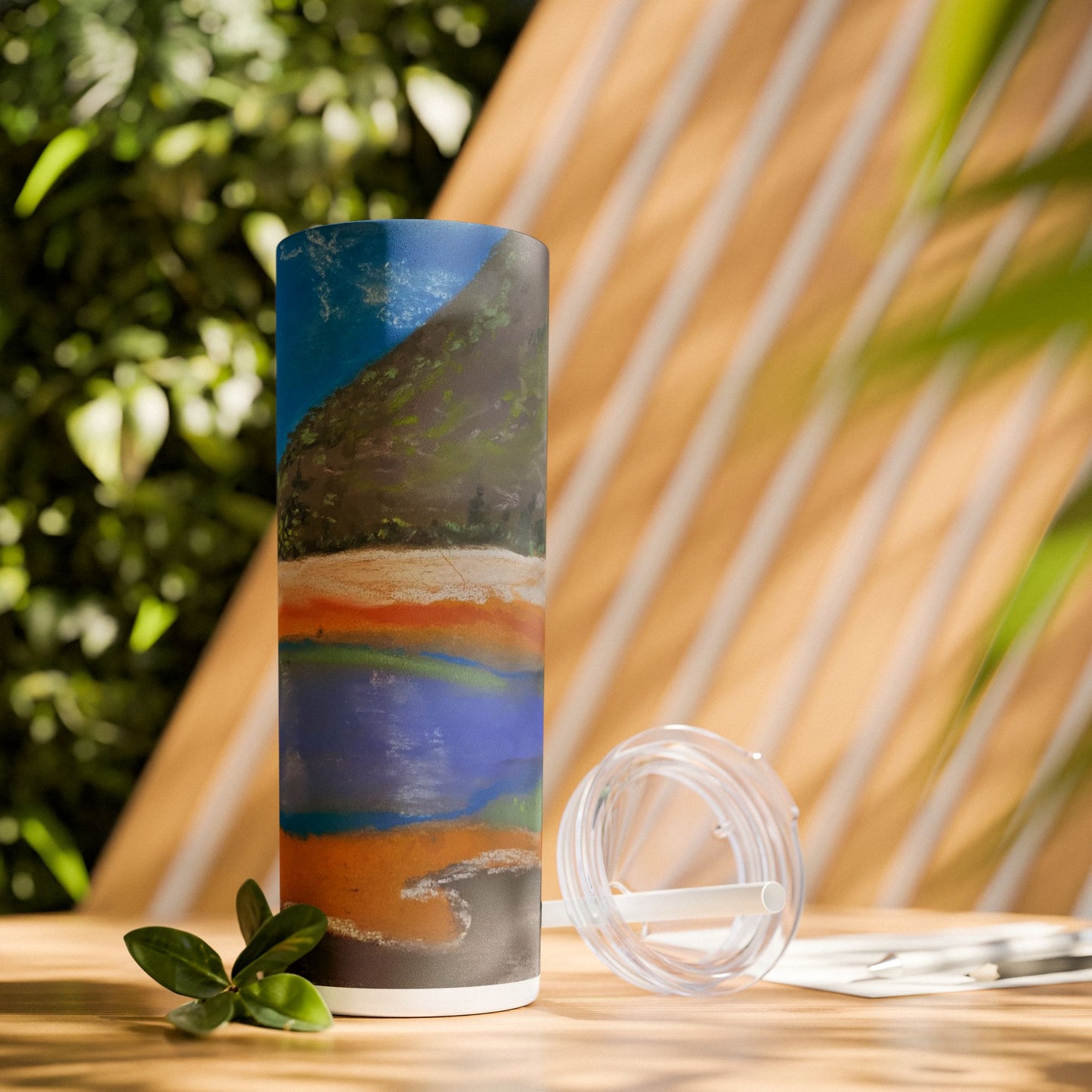 Yellowstone Skinny Tumbler with Straw, 20oz
