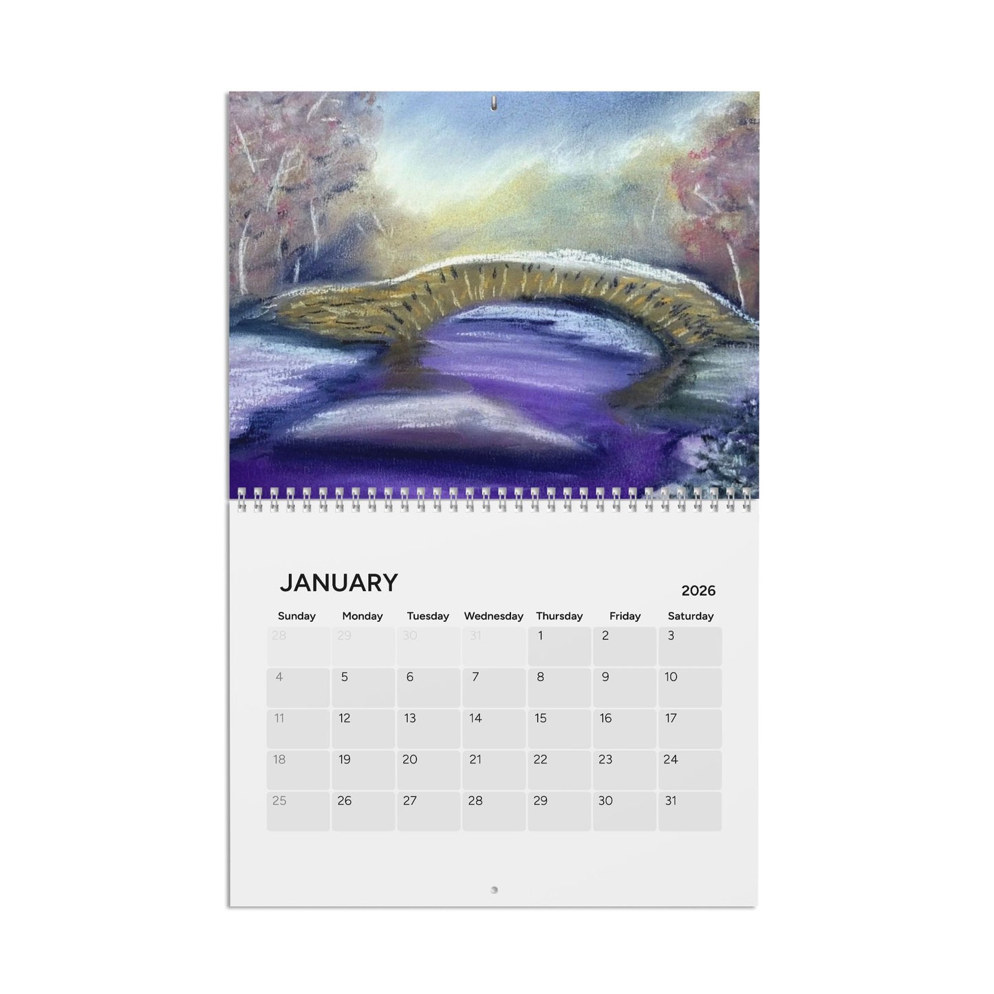 "New Year, New Dreams"  2026 Wall Calendar