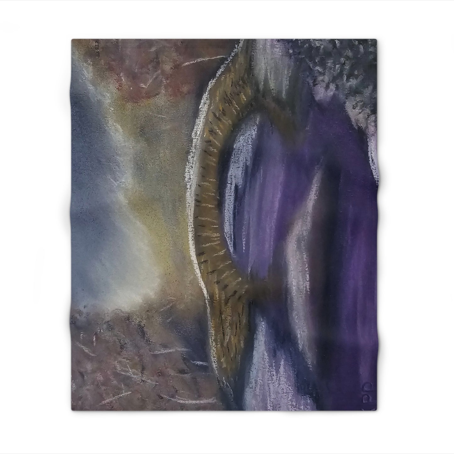 Lavendar S.now Throw Blanket
