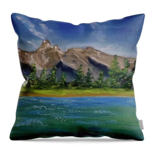 Grand Teton National Park  - Throw Pillow
